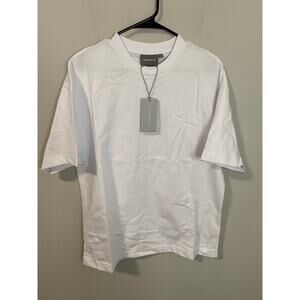 NWT Cernucci Streetwear Logo T-Shirt Urban Tee Regular Fit, White Size Small